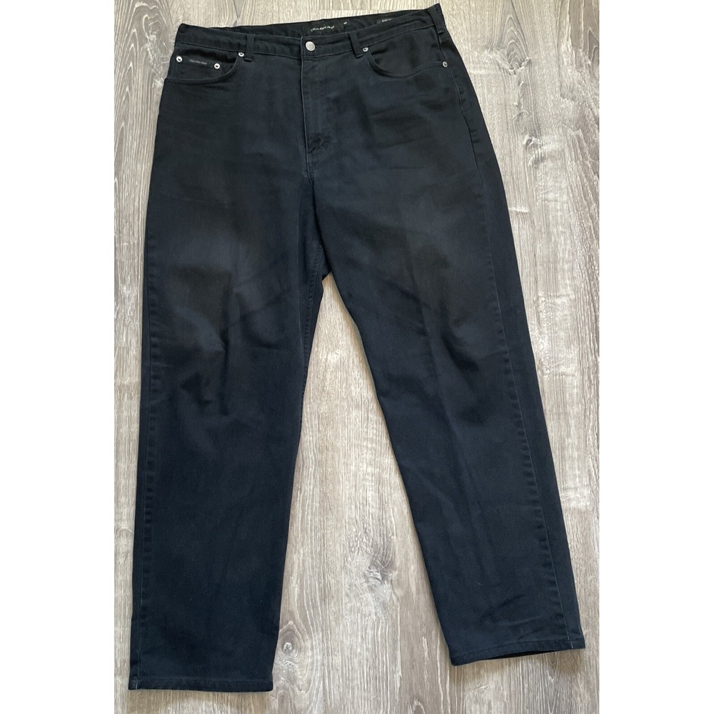 Calvin Klein Men's Black Easy Fit Jeans Size 38w 31L Dominican Republic USA